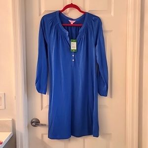 NWT Sleeved Essie Dress - Bennet Blue - Medium